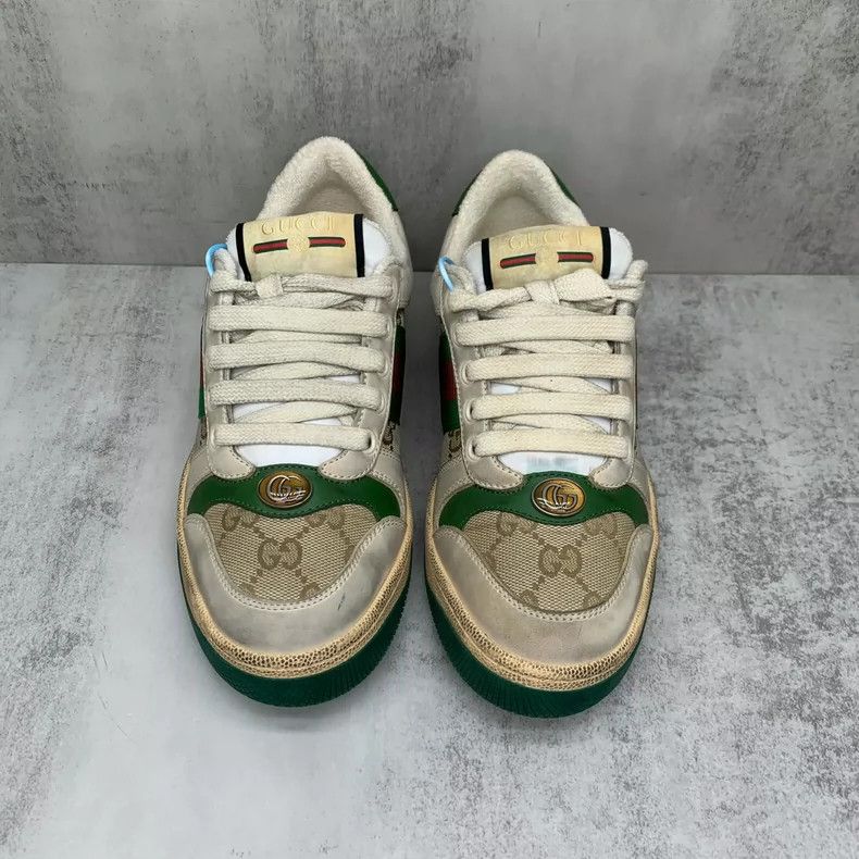 Gucci Gucci Green-Striped Sneakers Size 35.5 Size US 6 / IT 36 - 4 Thumbnail