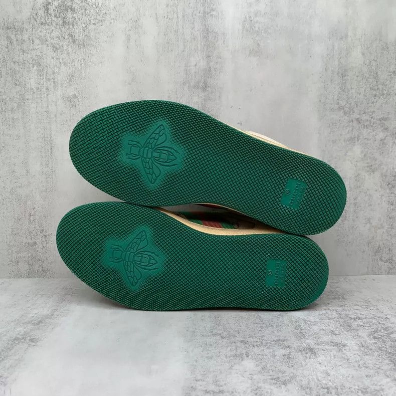 Gucci Gucci Green-Striped Sneakers Size 35.5 Size US 6 / IT 36 - 7 Thumbnail