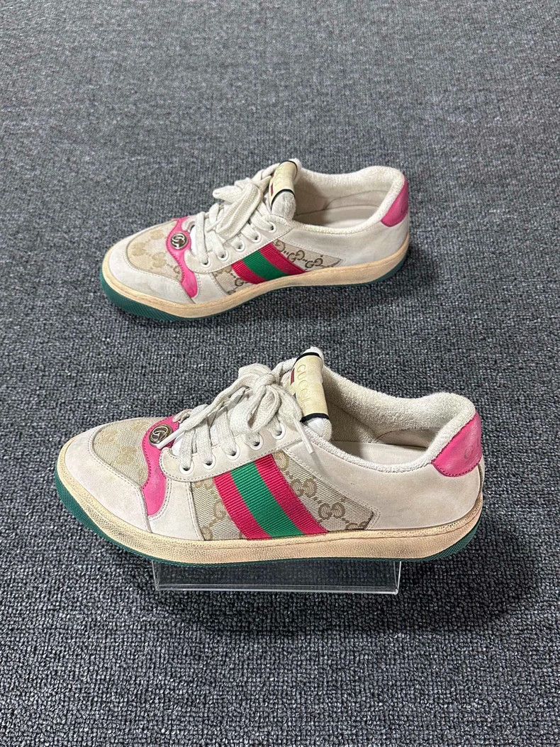Gucci Pink Dirty Shoes GUCCI Sneakers Size US 8 / IT 38 - 2 Thumbnail