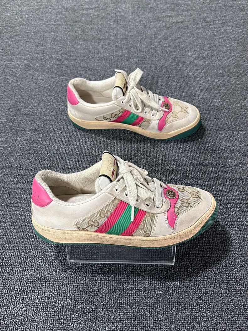 Gucci Pink Dirty Shoes GUCCI Sneakers Size US 8 / IT 38 - 3 Thumbnail