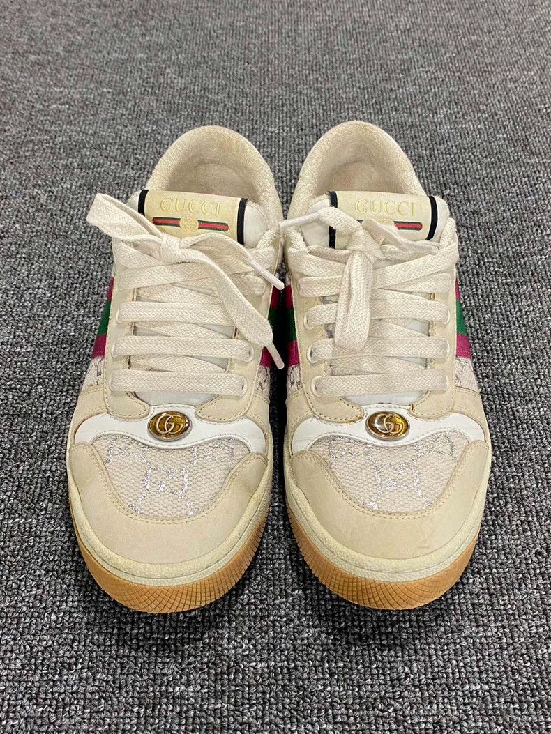 Gucci Gucci White and Pink Dirty Sneakers Size US 6 / IT 36 - 4 Thumbnail