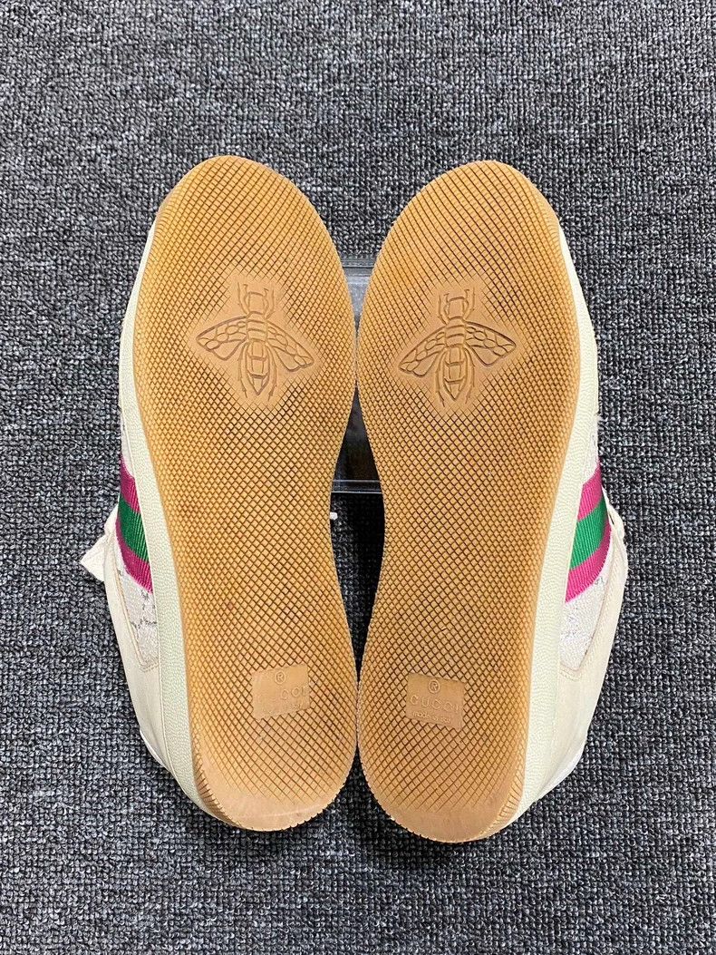 Gucci Gucci White and Pink Dirty Sneakers Size US 6 / IT 36 - 6 Thumbnail
