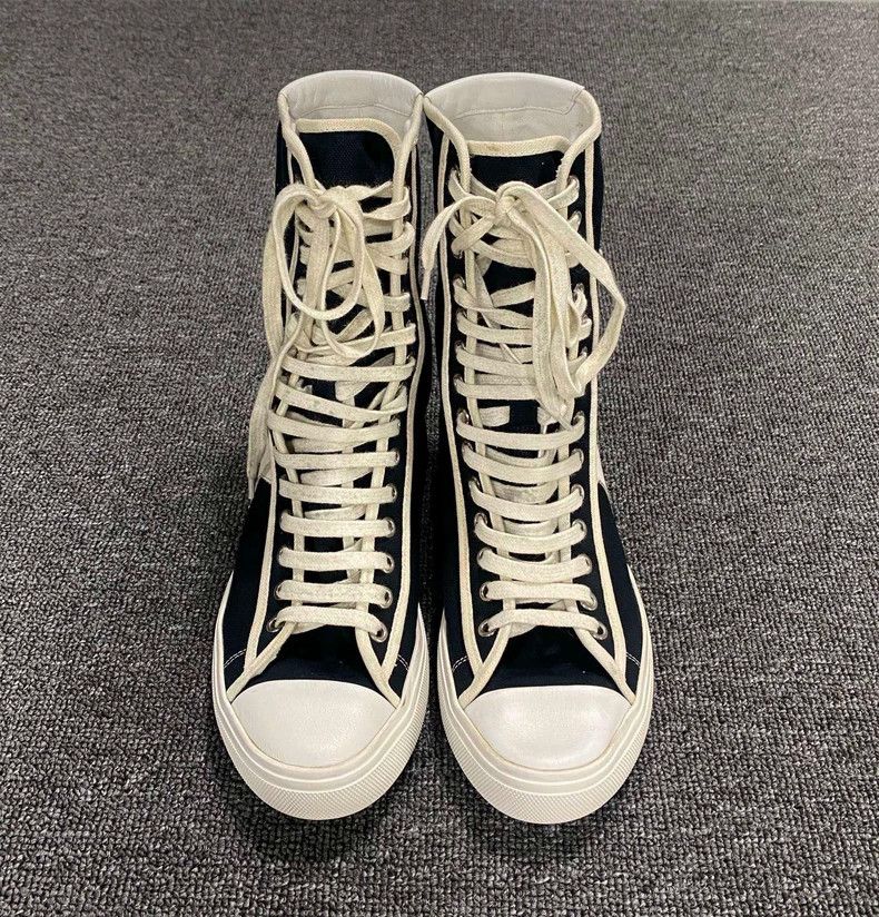 Yves Saint Laurent Saint Laurent High-Top Canvas Sneakers Size US 7.5 / EU 40-41 - 4 Thumbnail