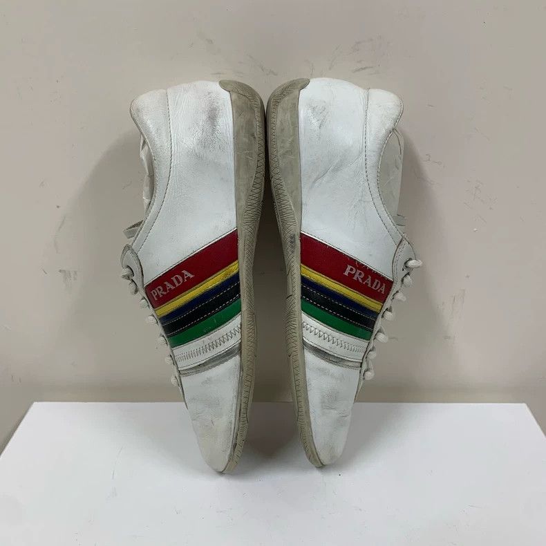 Prada Prada Casual Sneakers with Colorful Stripes Size US 6 / IT 36 - 4 Thumbnail