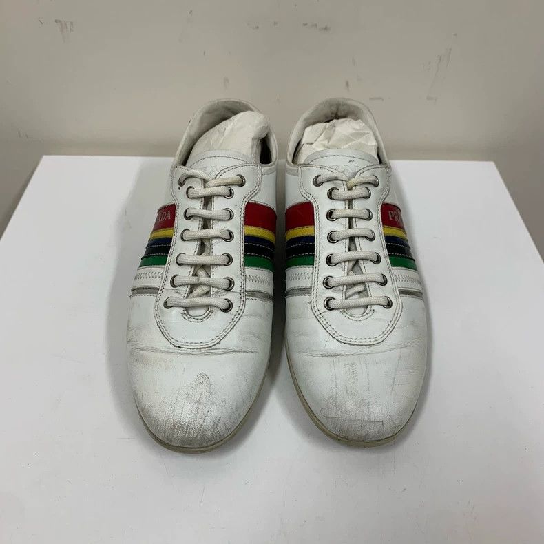 Prada Prada Casual Sneakers with Colorful Stripes Size US 6 / IT 36 - 2 Thumbnail