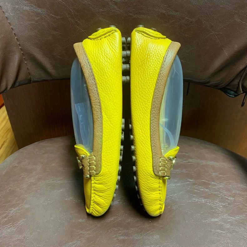 Tory Burch Tory Burch Yellow Flat Loafers Size 37 Size US 7 / IT 37 - 4 Thumbnail