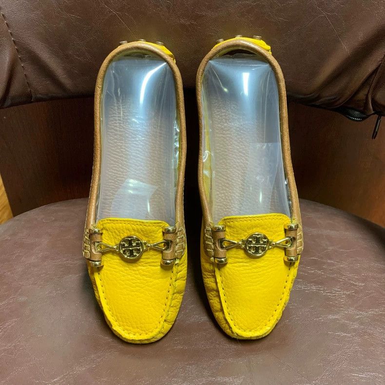 Tory Burch Tory Burch Yellow Flat Loafers Size 37 Size US 7 / IT 37 - 3 Thumbnail
