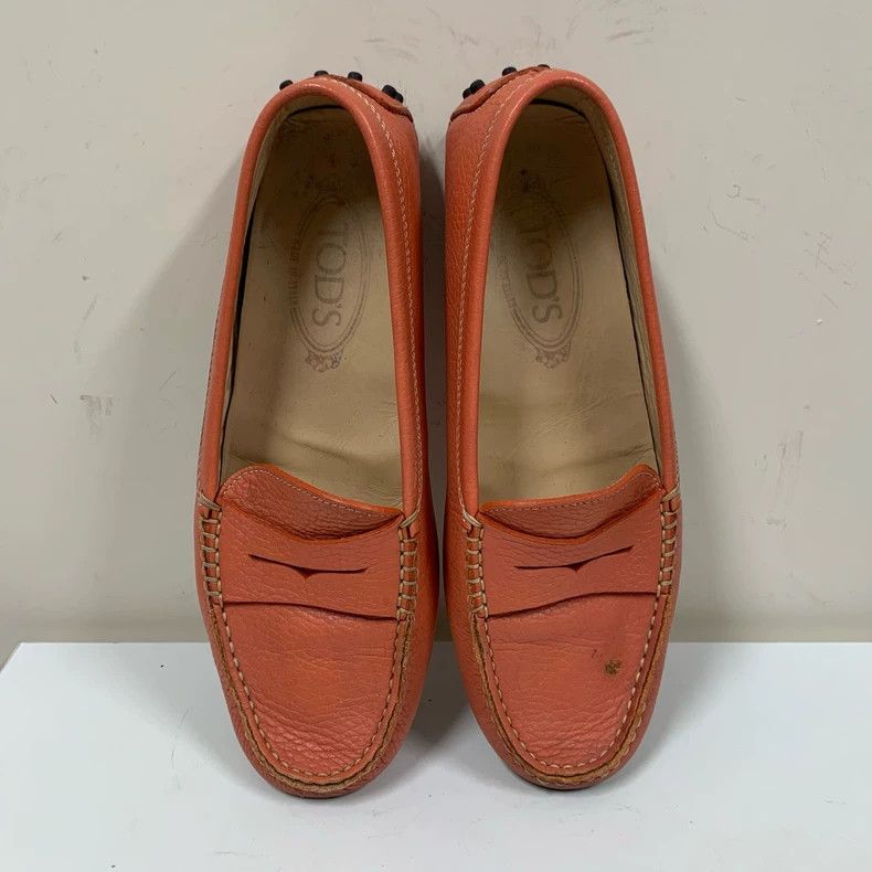 Tod's Orange Tod's Moccasin Shoes Size 38 Size US 7 / IT 37 - 3 Thumbnail