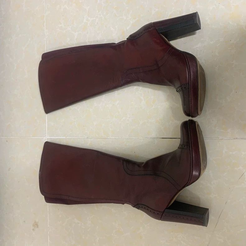 Lemaire Lottusse Purple High Knee Boots Size 38 Size US 7 / IT 37 - 4 Thumbnail
