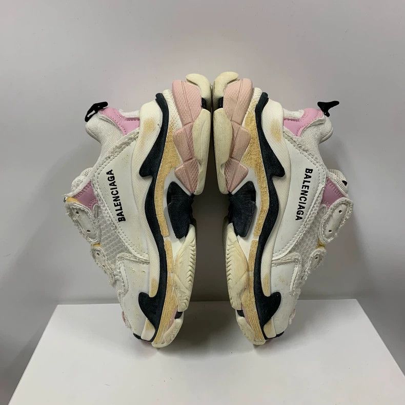 Balenciaga Balenciaga Pink and White Dad Sneakers Size 37 Size US 8 / EU 41 - 4 Thumbnail