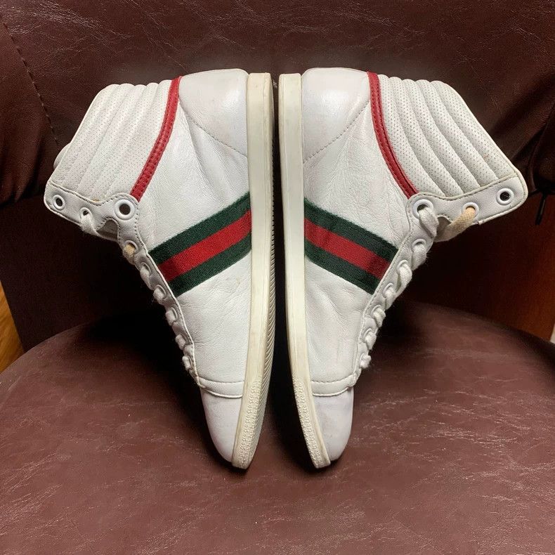 Gucci Gucci High-Top Sneakers with Light Wear Size US 10 / EU 43 - 4 Thumbnail