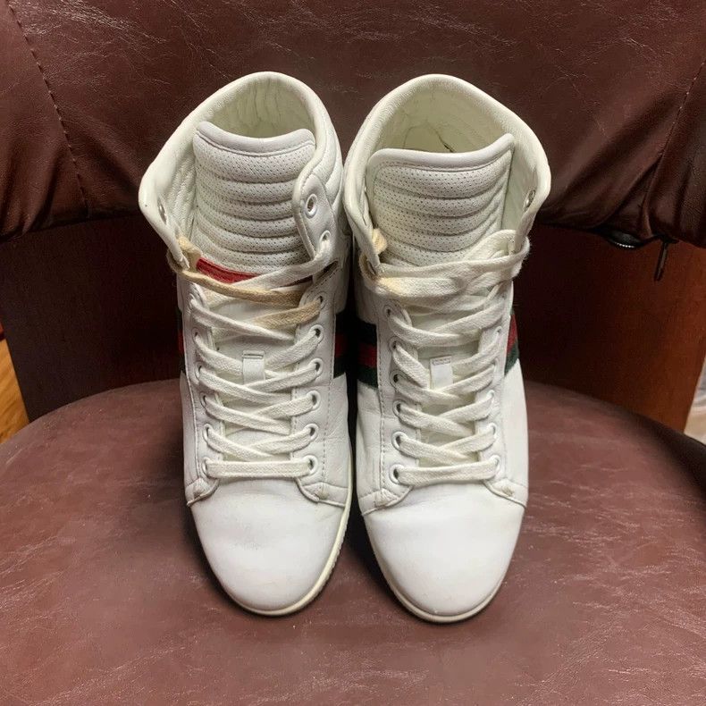 Gucci Gucci High-Top Sneakers with Light Wear Size US 10 / EU 43 - 3 Thumbnail