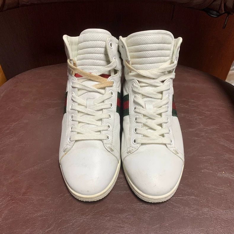 Gucci Gucci High-Top Sneakers with Light Wear Size US 10 / EU 43 - 2 Thumbnail