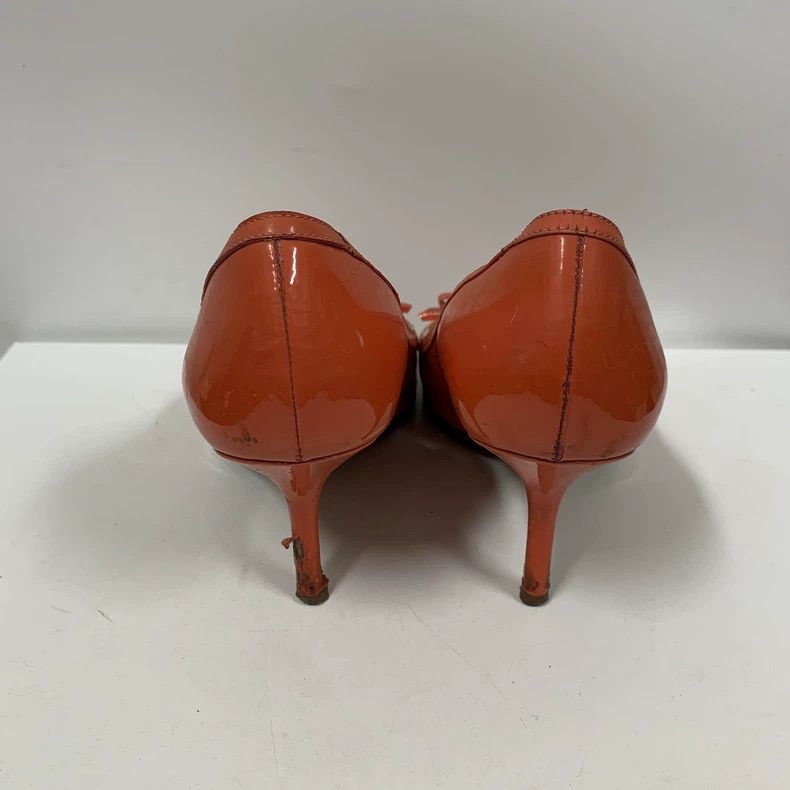 Jimmy Choo Kate Spade Red Patent Leather Women's Heels Size US 7 / IT 37 - 6 Thumbnail