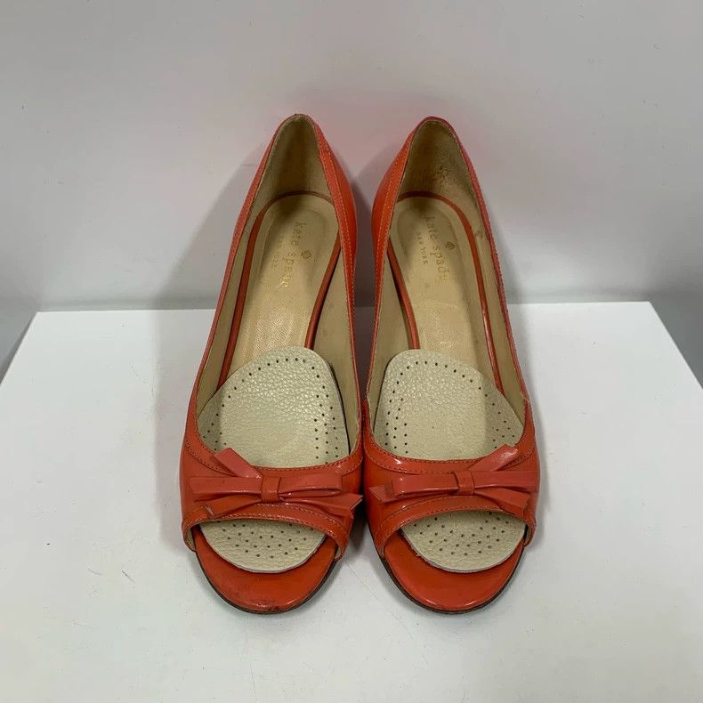 Jimmy Choo Kate Spade Red Patent Leather Women's Heels Size US 7 / IT 37 - 2 Thumbnail
