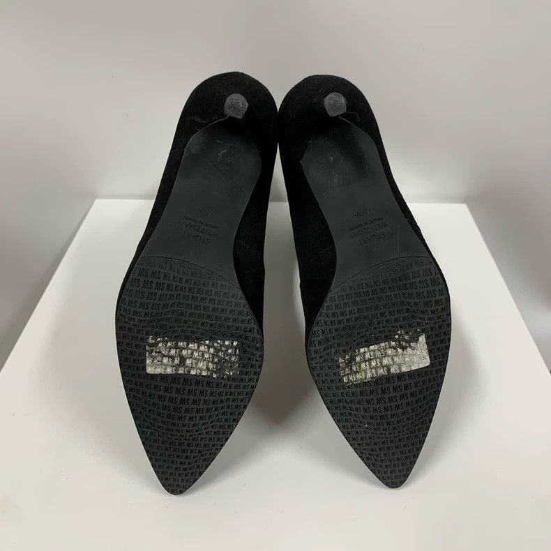 Stuart Weitzman Stuart Weitzman Black Suede High Heels Size US 7 / IT 37 - 7 Thumbnail