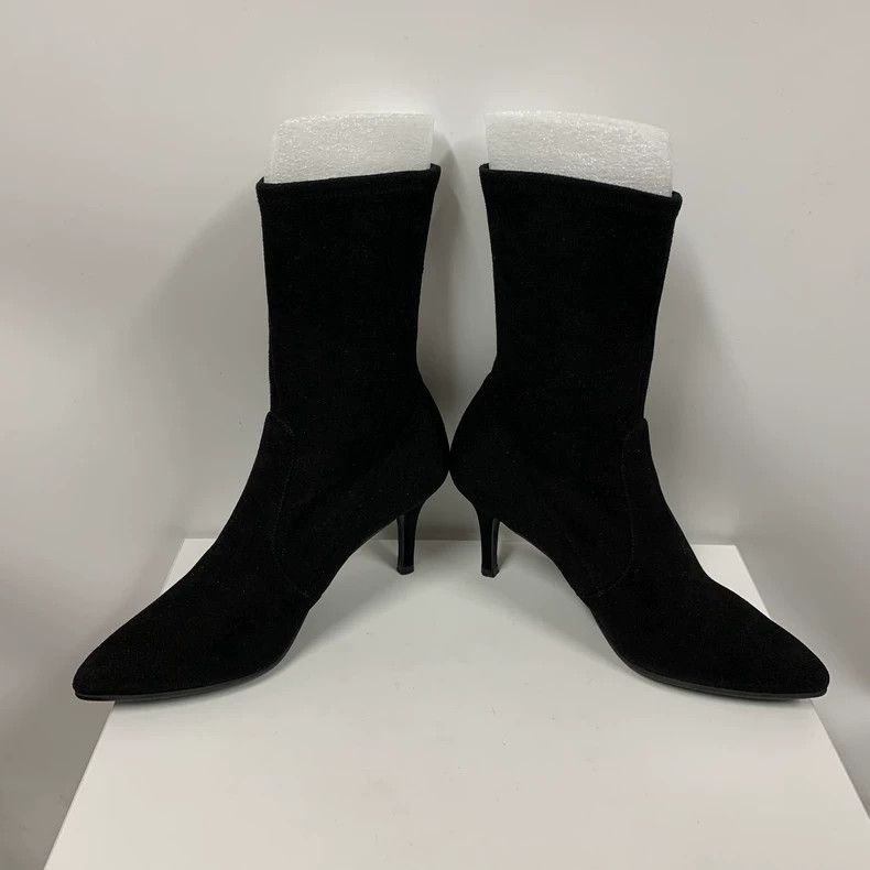 Stuart Weitzman Stuart Weitzman Black Suede High Heels Size US 7 / IT 37 - 5 Thumbnail