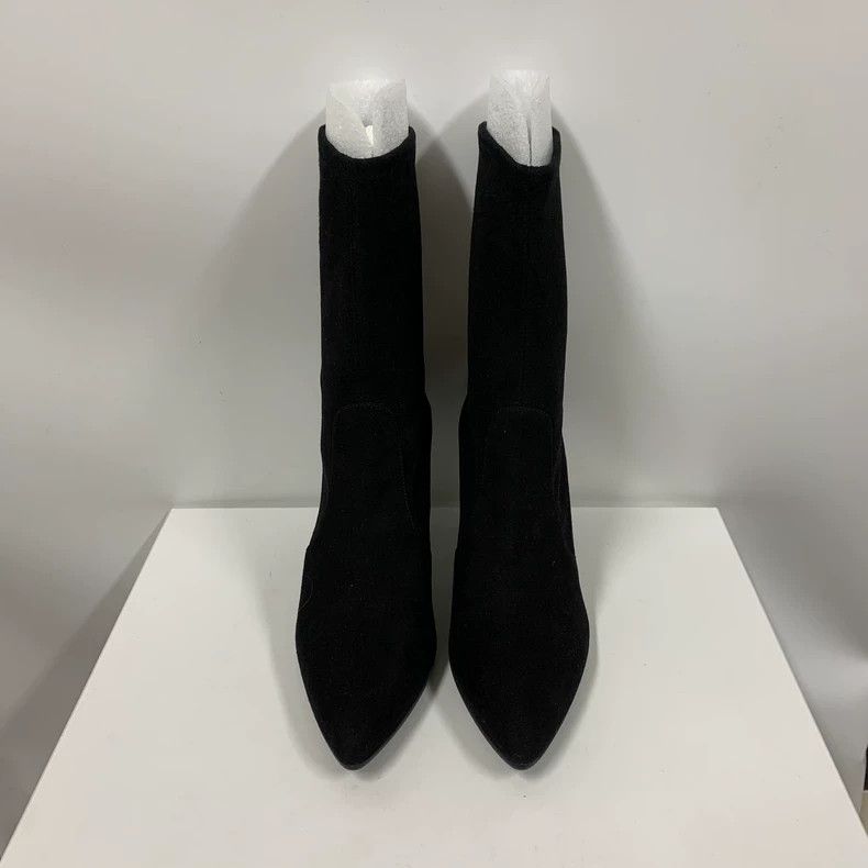 Stuart Weitzman Stuart Weitzman Black Suede High Heels Size US 7 / IT 37 - 2 Thumbnail