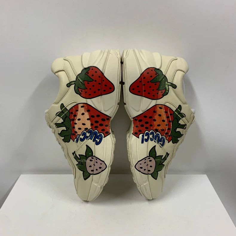 Gucci Gucci Strawberry Dad Sneakers Size 37 Size US 6 / EU 39 - 4 Thumbnail
