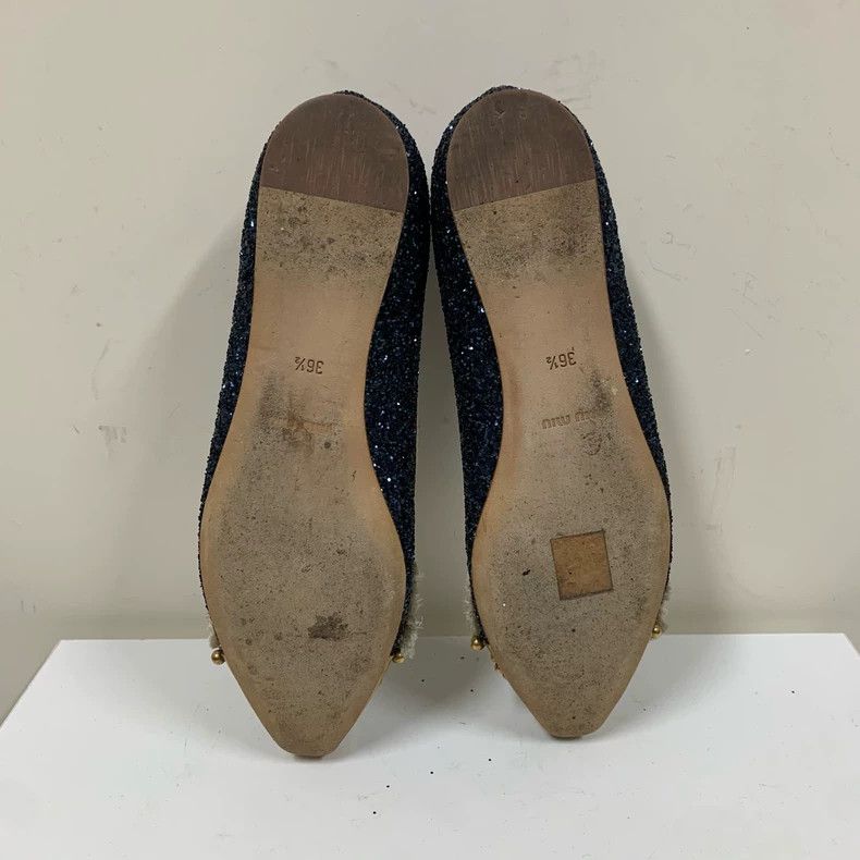 Miu Miu Miu Miu Decorative Gem Flats Size 36.5 Size US 6 / IT 36 - 7 Thumbnail