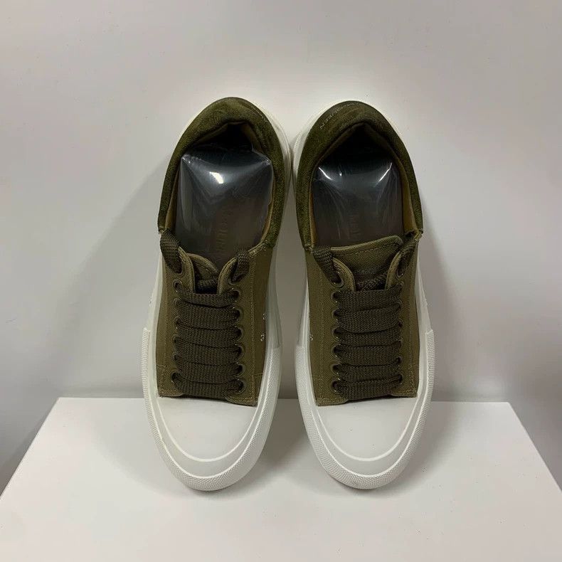 Alexander McQueen Alexander McQueen Low-top Sneakers in Olive Green Size US 8 / IT 38 - 3 Thumbnail