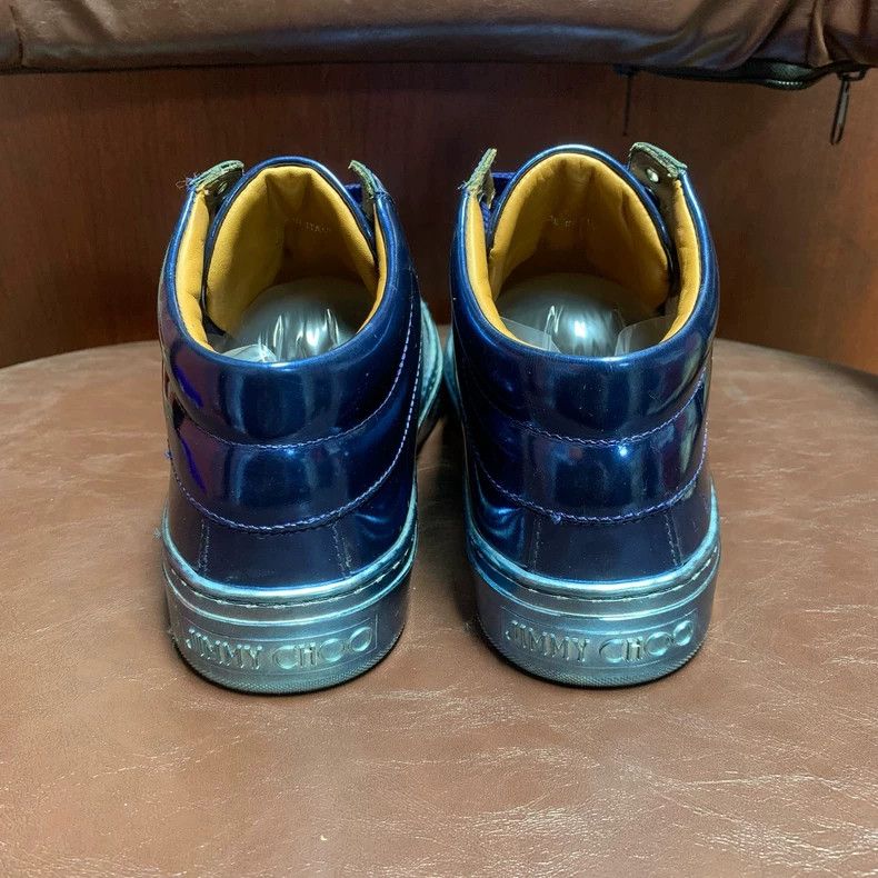 Jimmy Choo Jimmy Choo Metallic Blue Casual Sneakers Size 36.5 Size US 6 / IT 36 - 6 Thumbnail