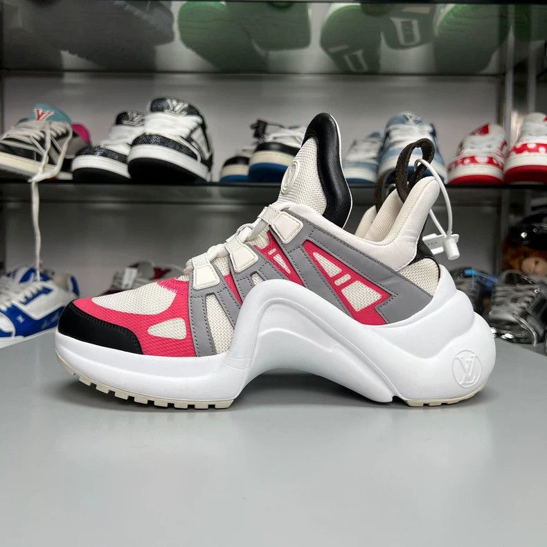 Louis Vuitton Stylish White and Red LV Dad Sneakers Size US 6 / IT 36 - 2 Thumbnail
