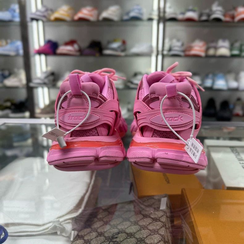 Balenciaga Balenciaga Track Sneakers in Pink Size US 7 / IT 37 - 6 Thumbnail