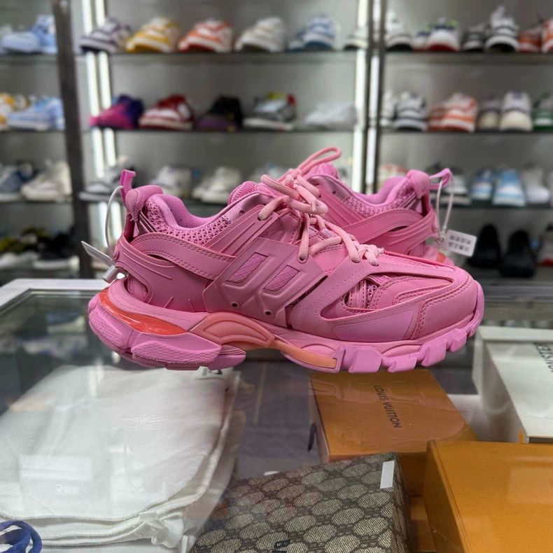 Balenciaga Balenciaga Track Sneakers in Pink Size US 7 / IT 37 - 4 Thumbnail