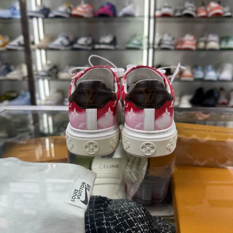 Louis Vuitton Louis Vuitton Red Gradient Sneakers Size 36.5 Size US 7 / IT 37 - 6 Thumbnail