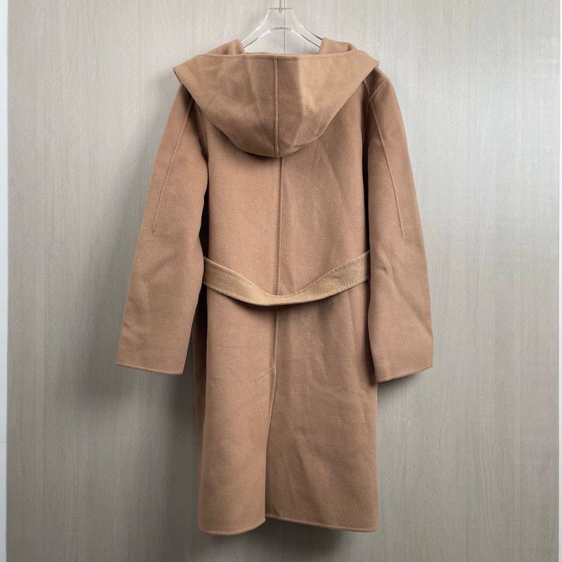 Max Mara Maxmara Long Wool Robe with Hoodie Size L / US 10 / IT 46 - 2 Thumbnail
