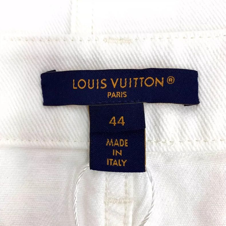Louis Vuitton Louis Vuitton White Fringed Casual Skirt Size 42" / US 20 - 6 Thumbnail