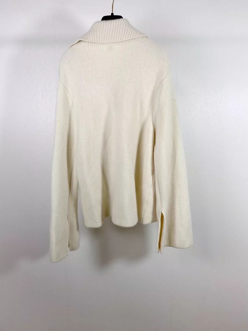 Toteme Knit High Collar Zip Sweater by TOTEME Size US M / EU 48-50 / 2 - 2 Thumbnail