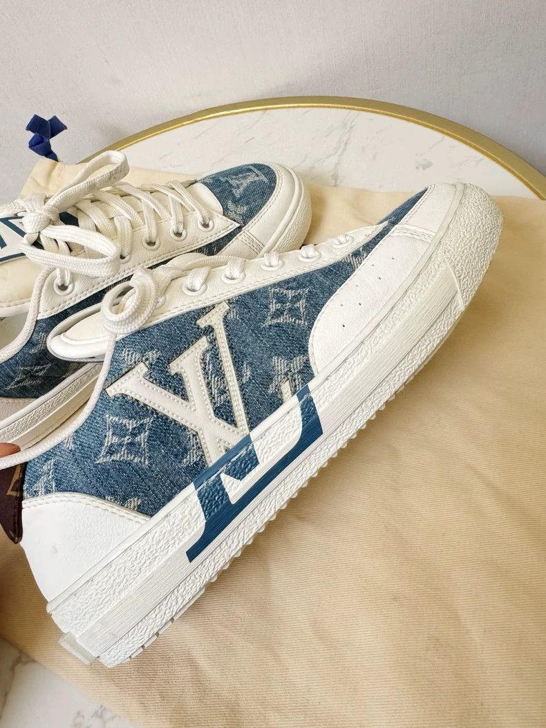 Louis Vuitton Louis Vuitton Denim Sneakers Size 36.5 Size US 6 / IT 36 - 3 Thumbnail