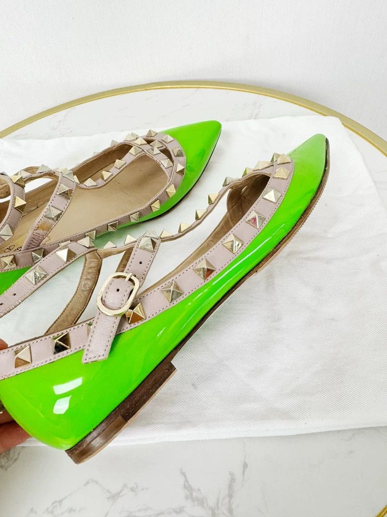 Valentino Valentino Studded Green Heels Size 36.5 Size US 6 / IT 36 - 4 Thumbnail