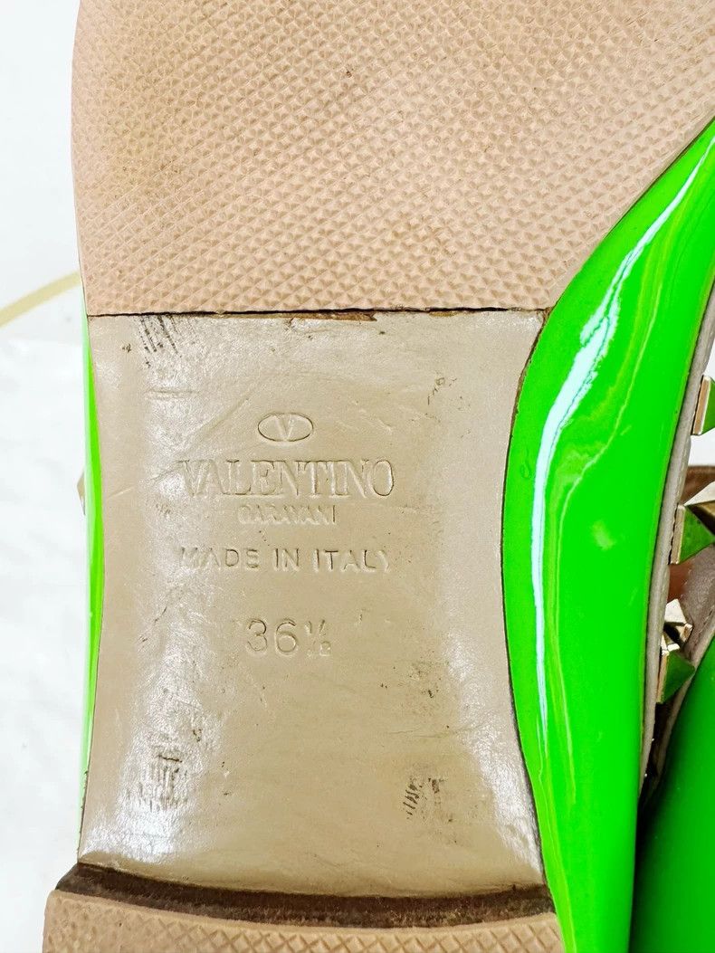 Valentino Valentino Studded Green Heels Size 36.5 Size US 6 / IT 36 - 8 Thumbnail