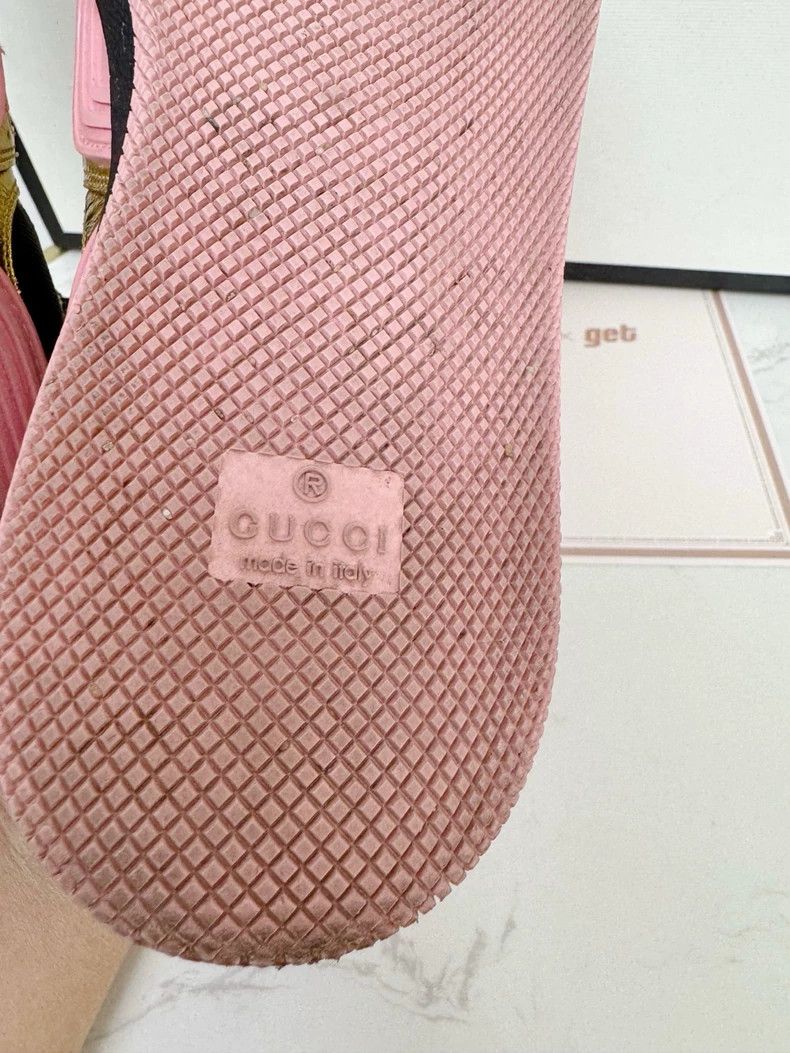 Gucci Gucci Sneakers Size 37.5 in Gold Size US 6 / IT 36 - 8 Thumbnail