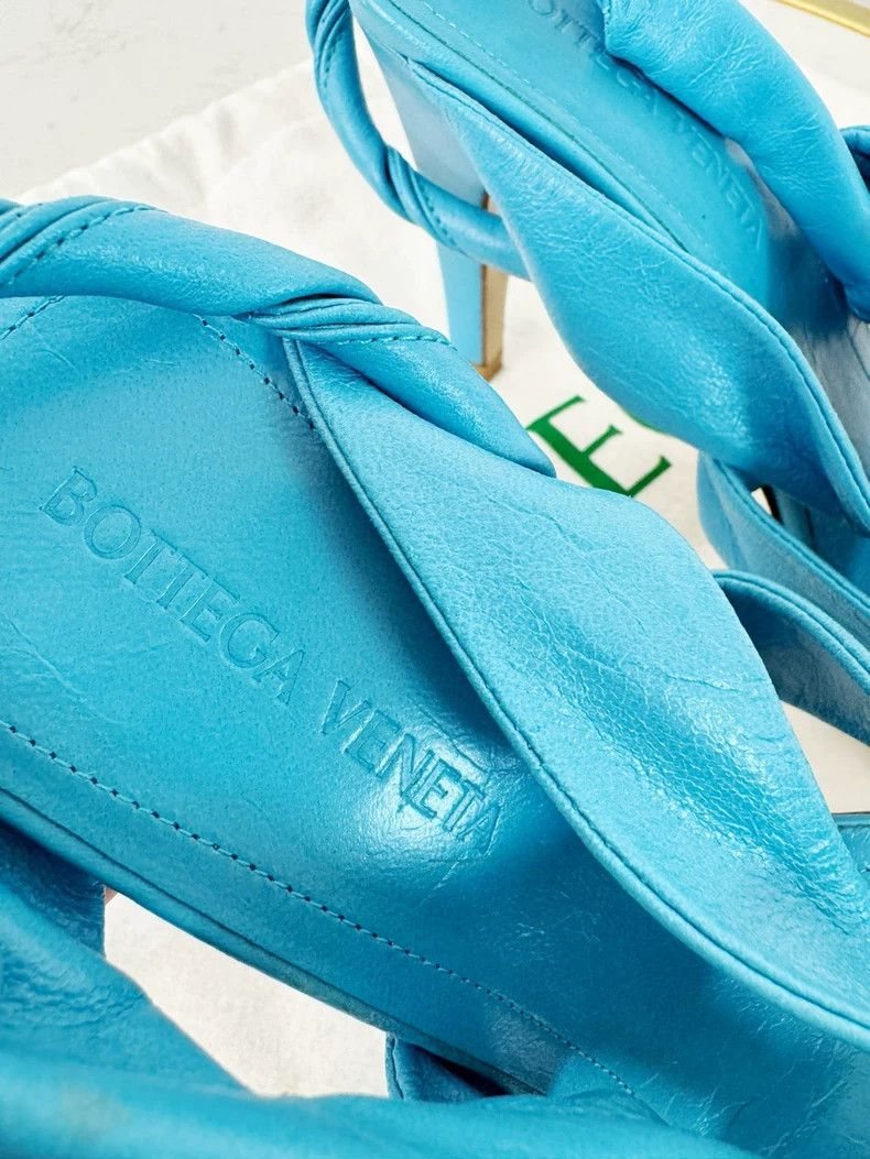 Bottega Veneta Bottega Veneta New Heeled Sandals in Blue Size US 5 / IT 35 - 3 Thumbnail