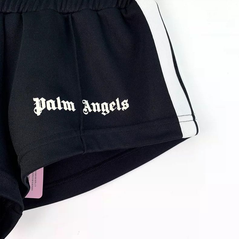 Palm Angels Black Logo Print Casual Shorts by Palm Angels Size US 30 / EU 46 - 4 Thumbnail
