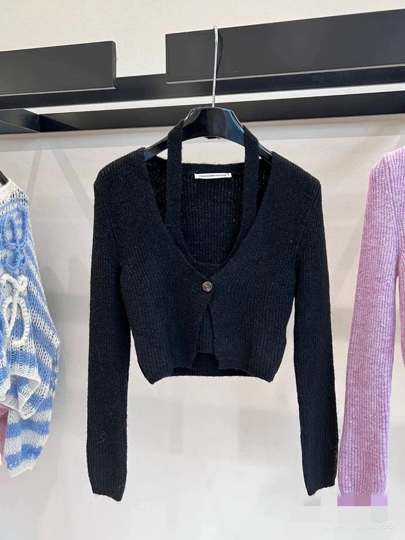 Alexander Wang Alexander Wang Black Knitted Open Cardigan Size S / US 4 / IT 40 - 6 Thumbnail