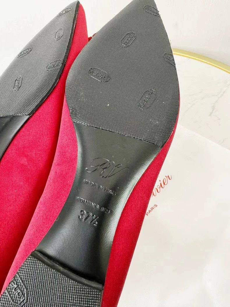 Roger Vivier Elegant Red Roger Vivier Pointed Flats Size US 7 / IT 37 - 5 Thumbnail