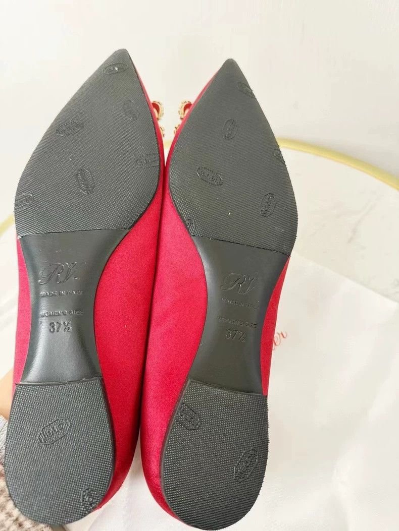 Roger Vivier Elegant Red Roger Vivier Pointed Flats Size US 7 / IT 37 - 4 Thumbnail