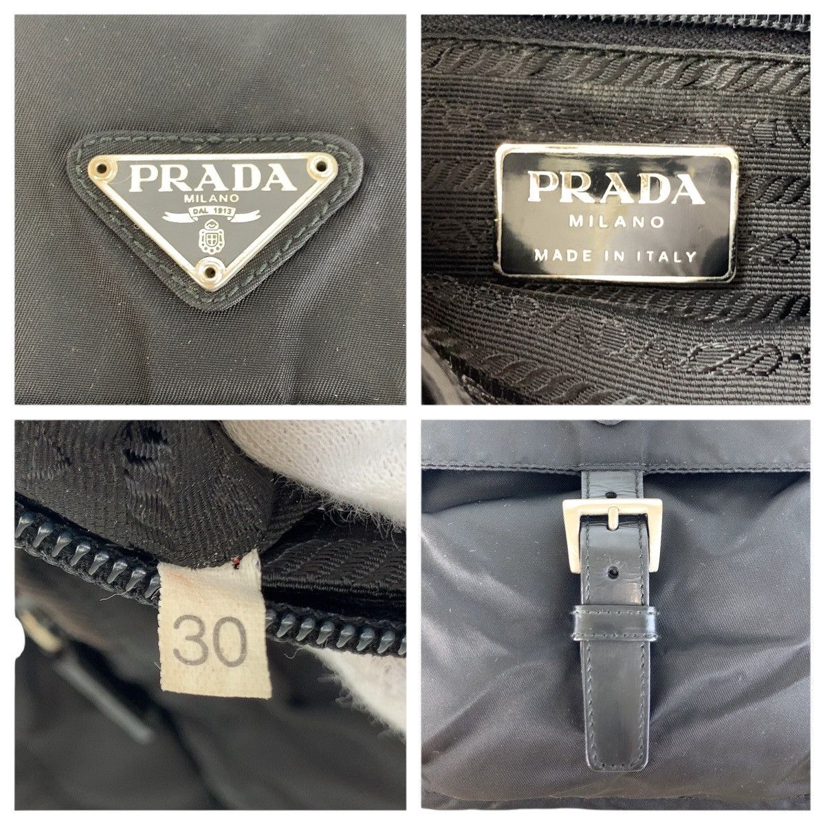 Prada Prada Prada Tessuto Triangle Logo Plate Nylon/Leather Shoulder Bag 502394 Leather Shoulder Bag DUTY FREE for USA Size ONE SIZE - 4 Thumbnail