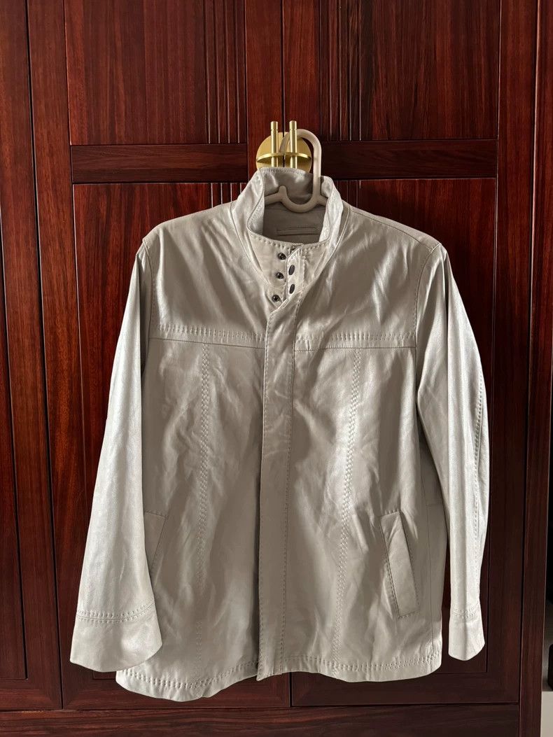 Balmain Vintage Balmain Leather Jacket with Silver Touch-dmc Size US XL / EU 56 / 4 - 2 Thumbnail