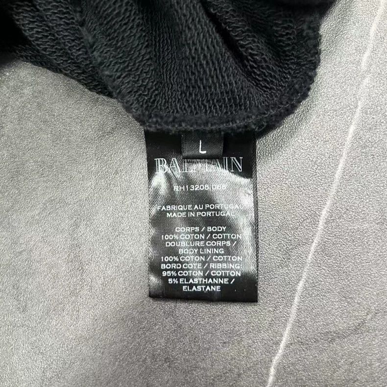 Balmain Balmain Logo Hooded Sweatshirt Size L-dmc Size US L / EU 52-54 / 3 - 6 Thumbnail