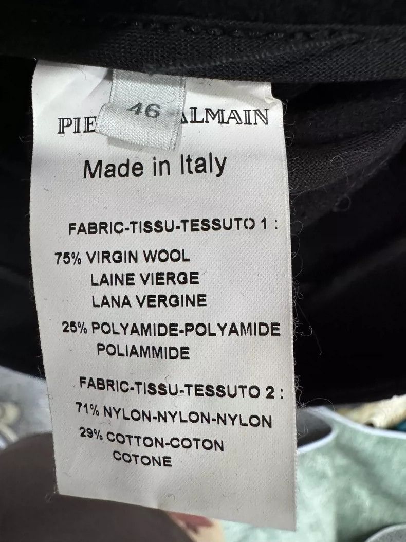 Balmain Pierre Balmain Black Motorcycle Jacket Size 46-dmc Size US L / EU 52-54 / 3 - 4 Thumbnail