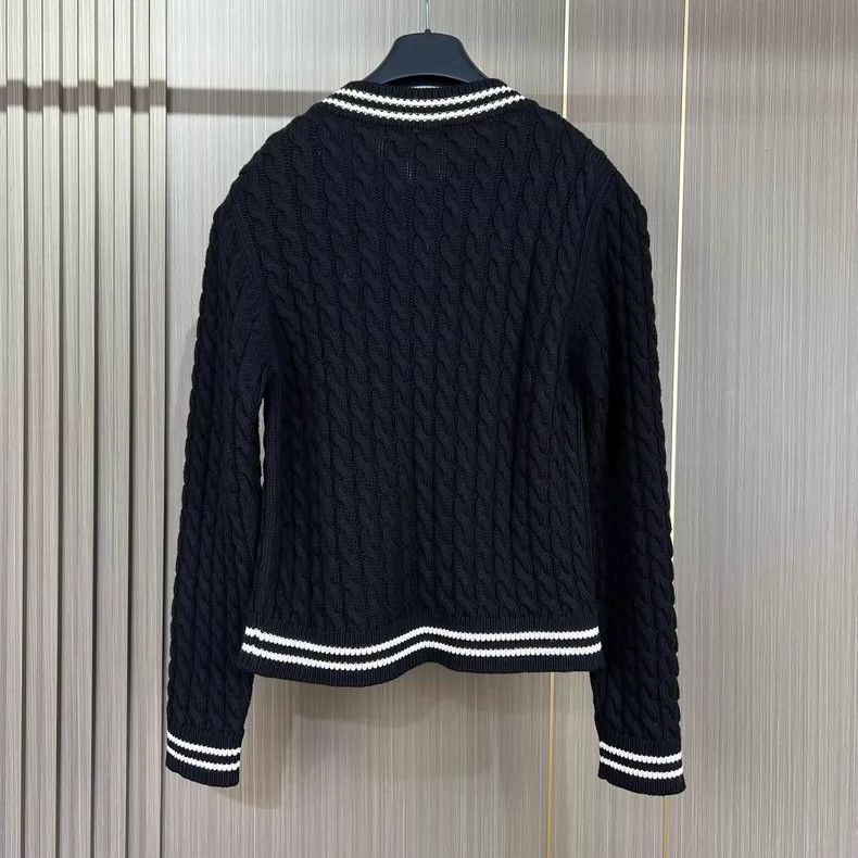 Balmain Balmain Gold Button Knit Cardigan in Black-dmc Size US S / EU 44-46 / 1 - 2 Thumbnail
