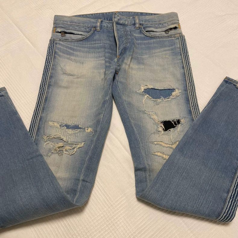 Balmain Balmain Distressed Wash Denim Pants-dmc Size US 30 / EU 46 - 2 Thumbnail