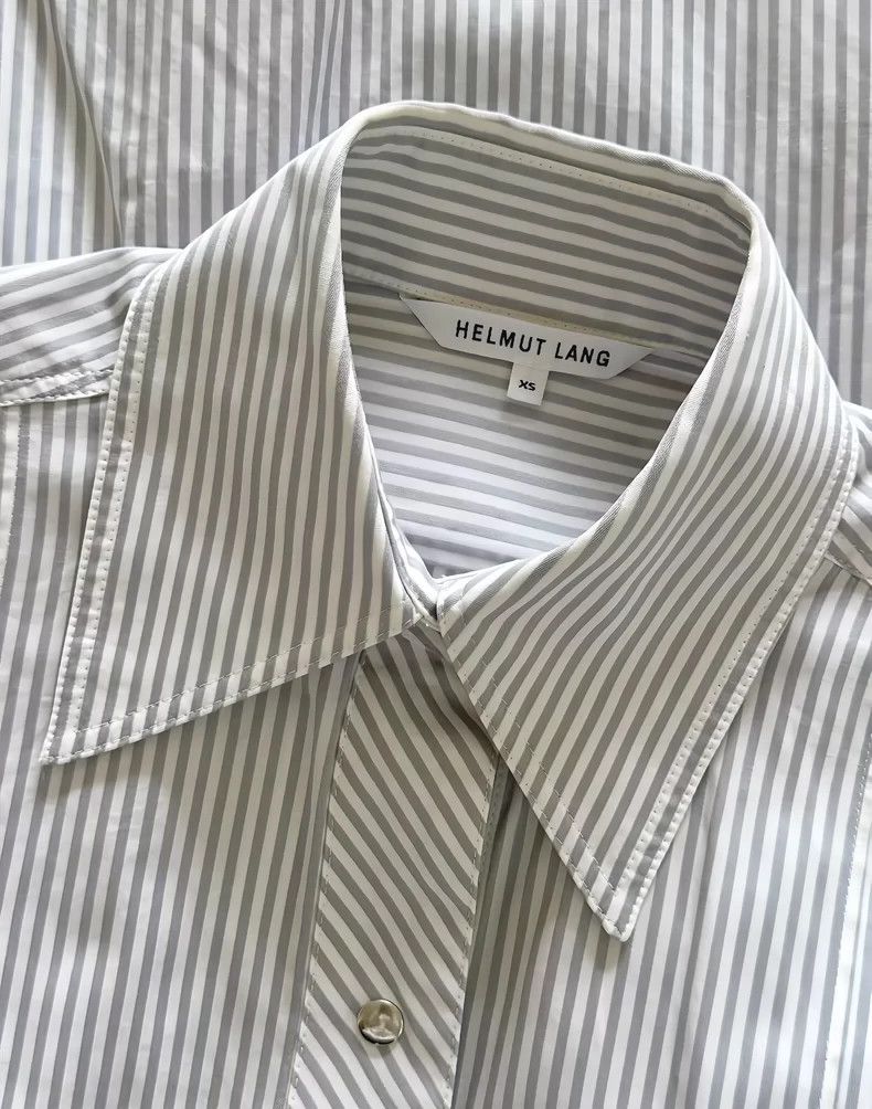 Helmut Lang HELMUT LANG Striped Oversized Shirt-dmc Size US XS / EU 42 / 0 - 5 Thumbnail