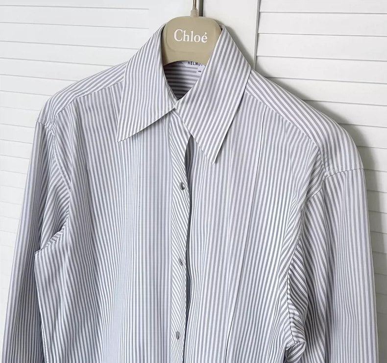 Helmut Lang HELMUT LANG Striped Oversized Shirt-dmc Size US XS / EU 42 / 0 - 2 Thumbnail